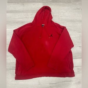 Vintage Red Air Jordan Men’s Hoodie Size 3XL